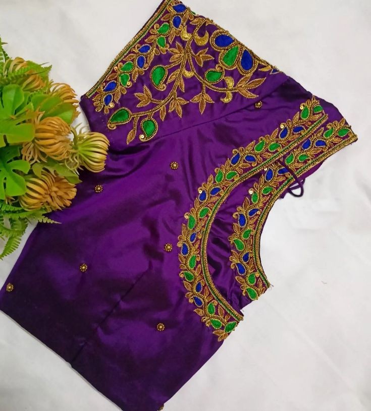 purple sequin blouse