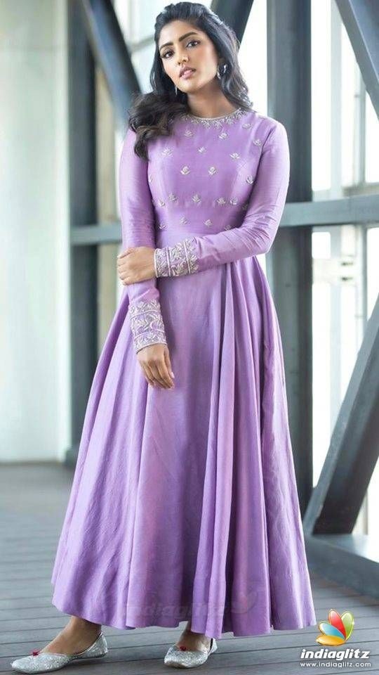 Ethereal Lavender Long Frock