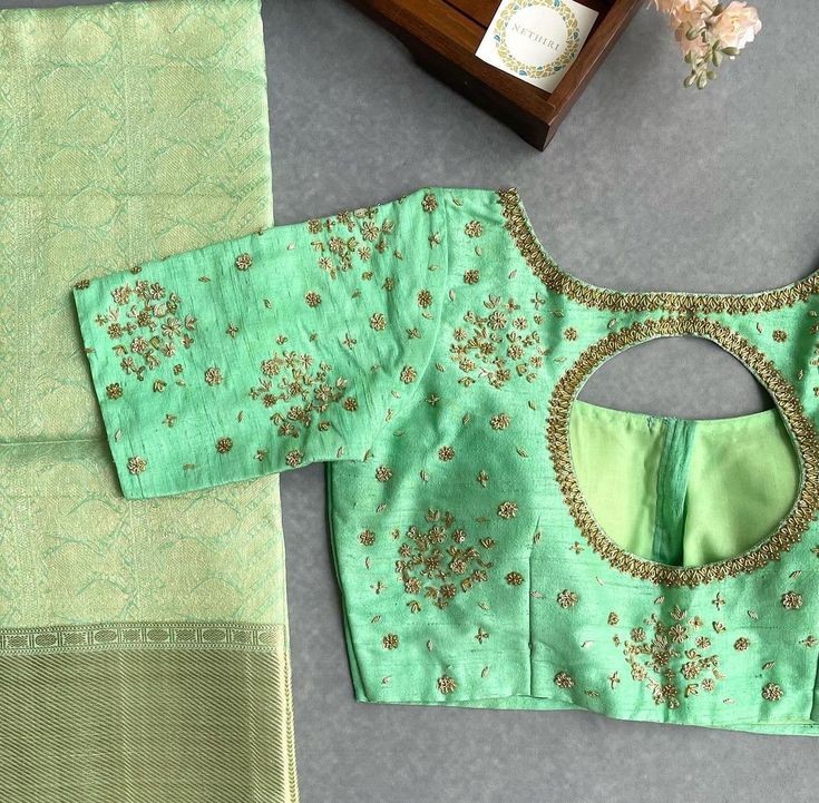 Bridal Zardosi Maggam Blouse