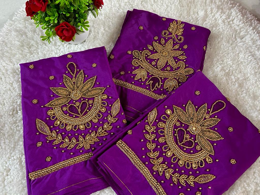 Beads Maggam Work Blouse