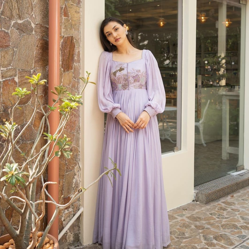 Designer Work Long Gown