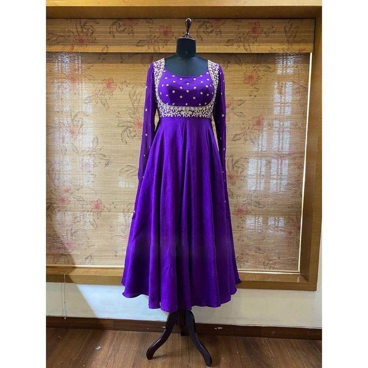 Purple Elegant Long Gown