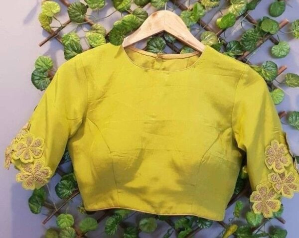 Latest 3D Floral Designer Work Blouse