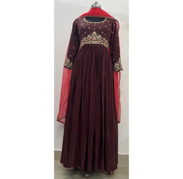 Chocolate Silk Splendor Gown