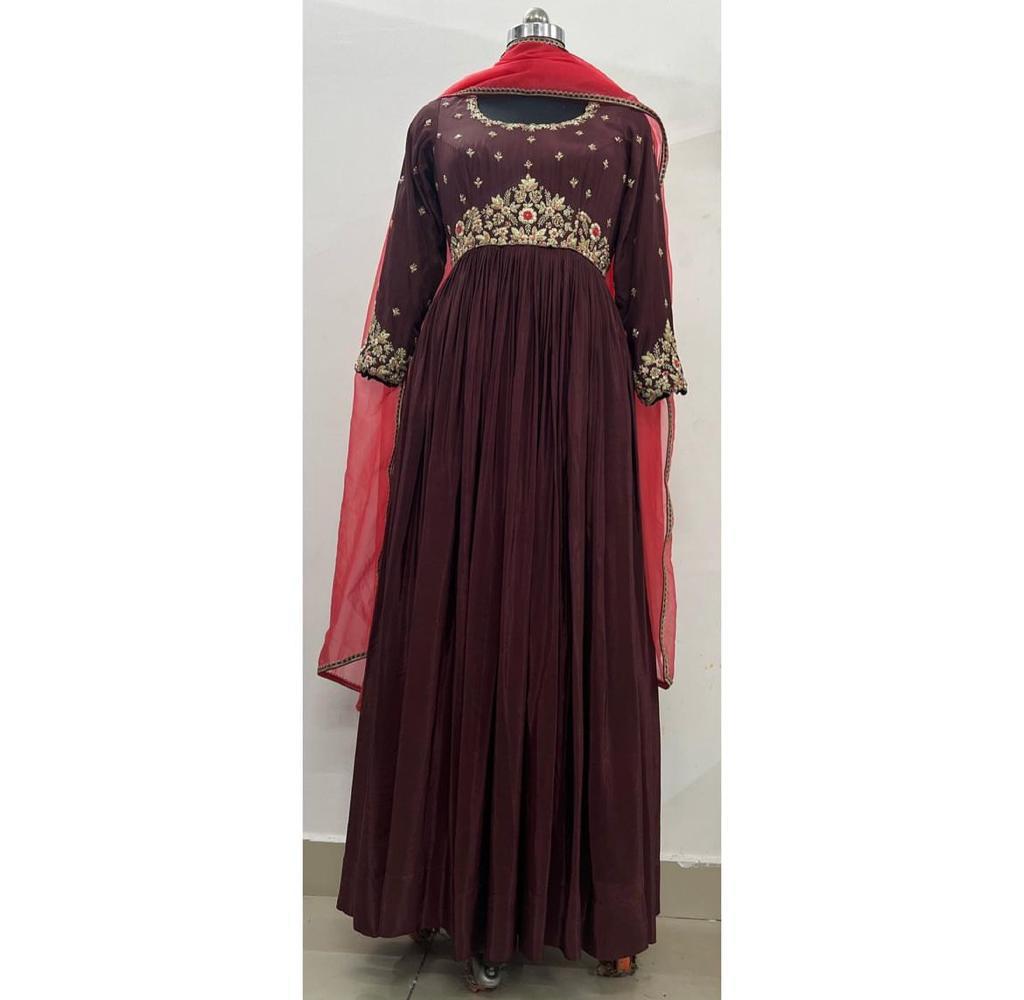 Chocolate Silk Splendor Gown