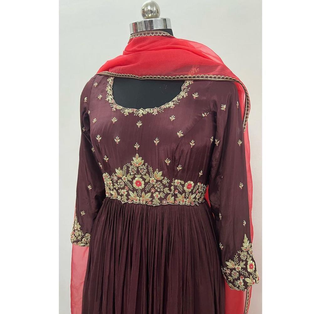 Chocolate Silk Splendor Gown - Image 2