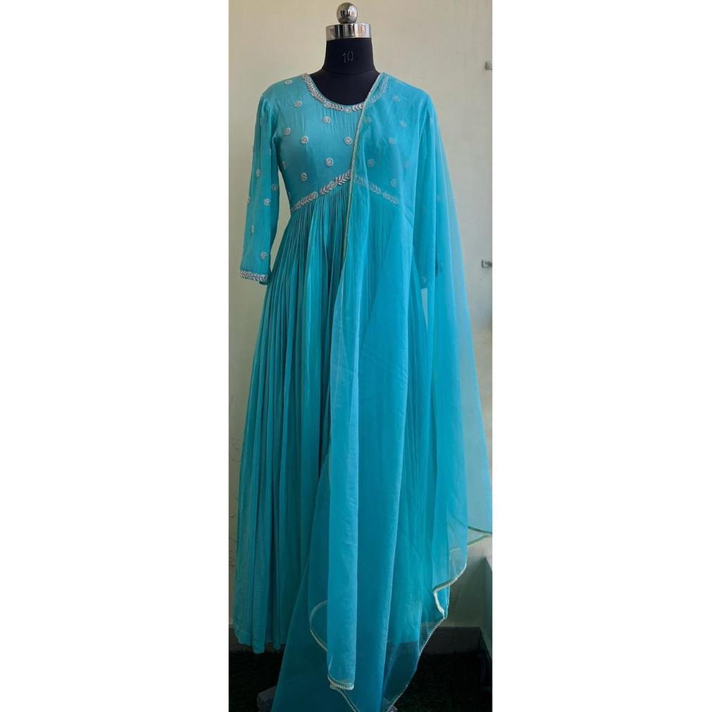 Aqua Radiance Aliya Cut Dress