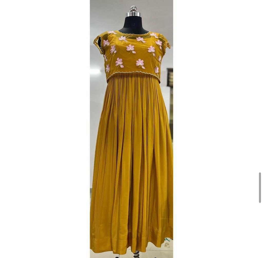 Yellow Elegant Long Gown