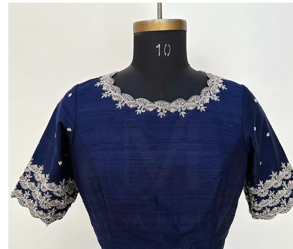 Serenity in Blue Blouse