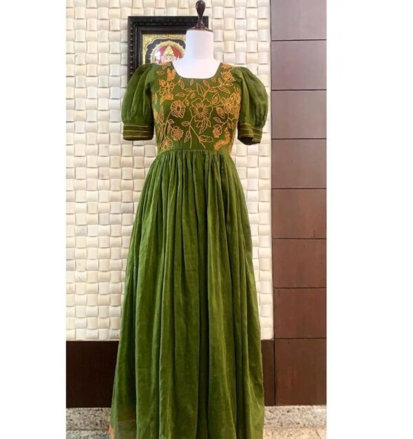 Olive Opulence Long Gown