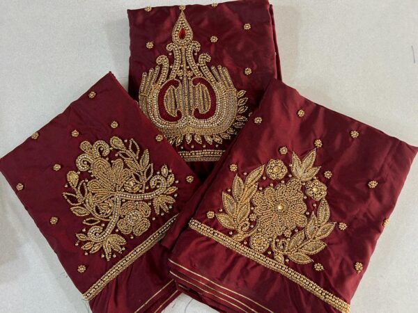 Majestic Maroon Couture