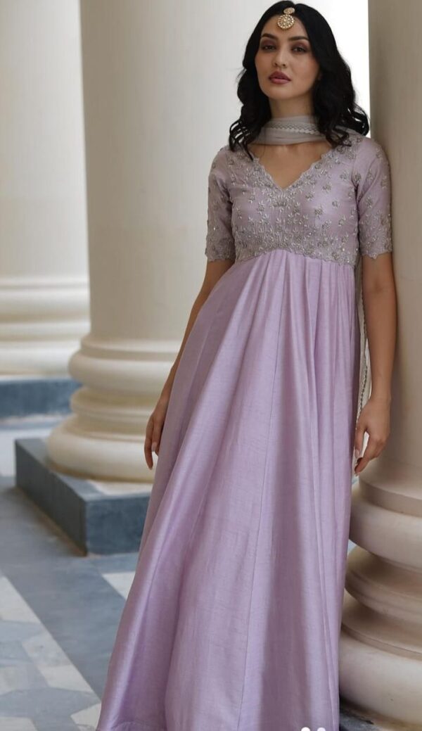 Elegant Pastel Long Dress