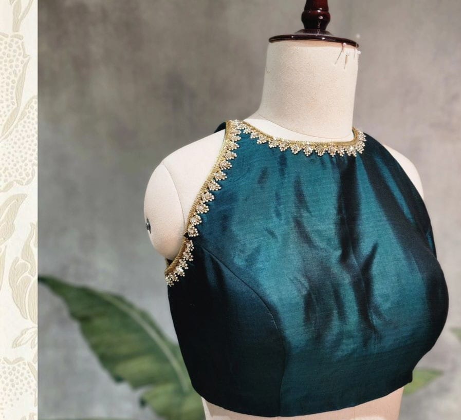 Designer Maggam Halter Blouse