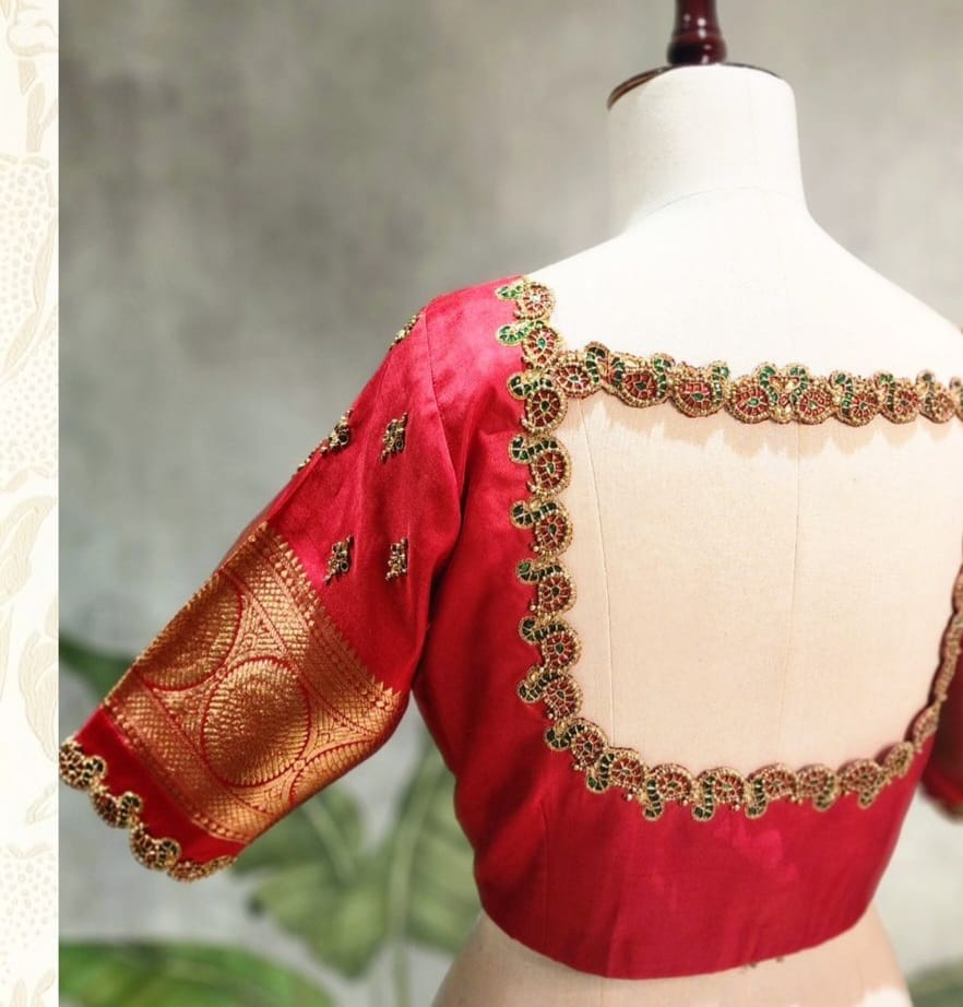 Peacock Maggam Fashion Blouse