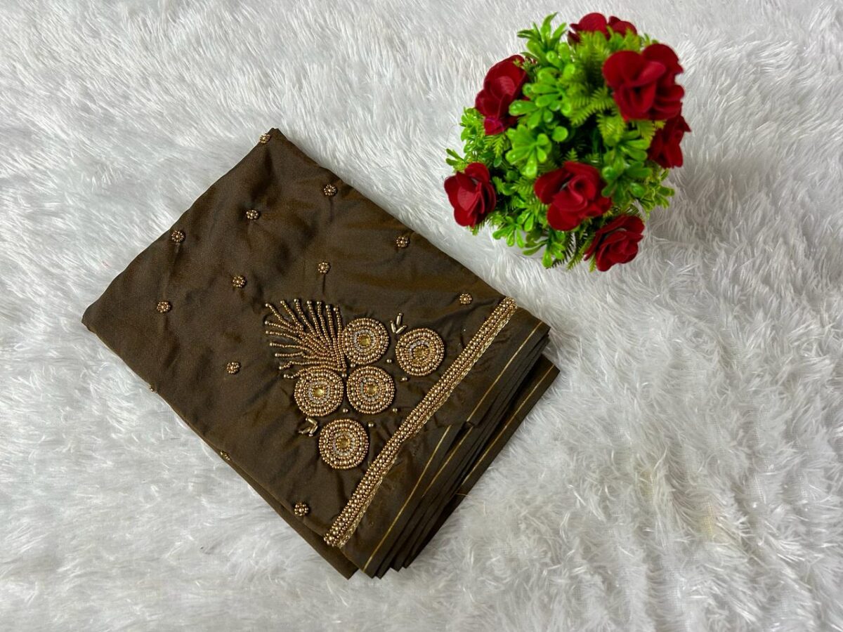 Earthy Blossom Beads Blouse 5