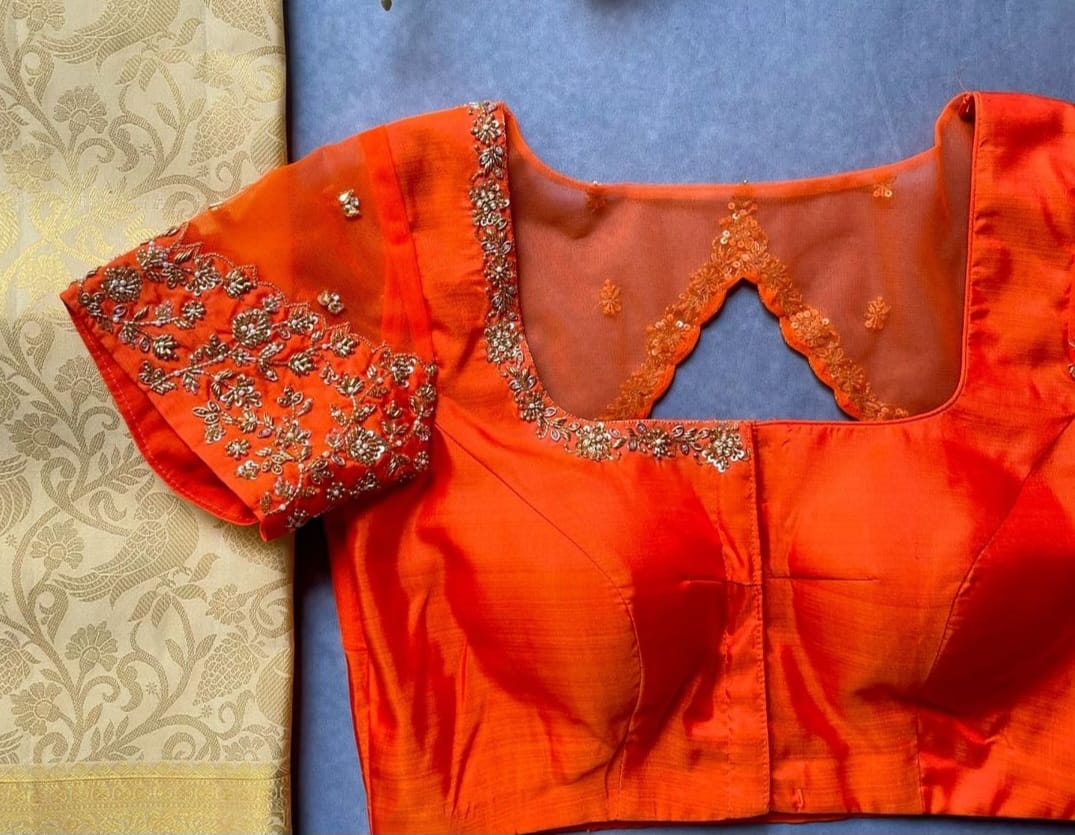 Glamourous Net Maggam Blouse