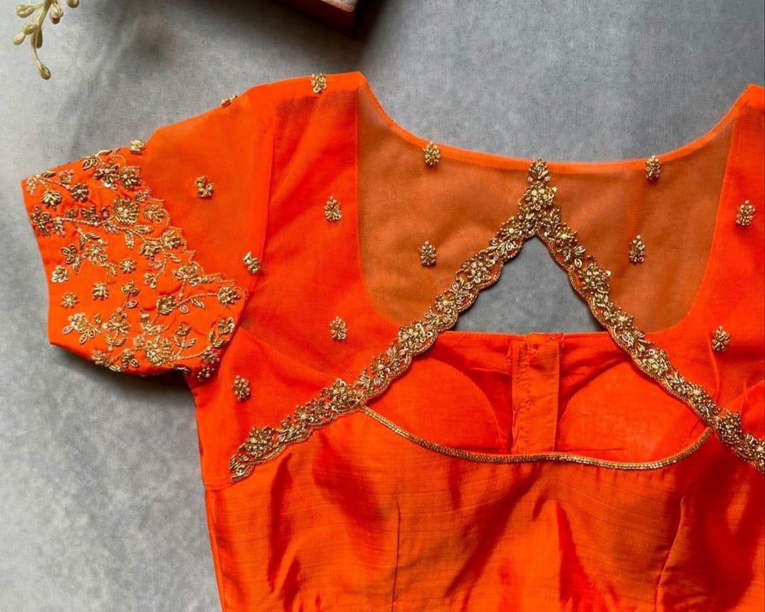 Glamourous Net Maggam Blouse - Image 2