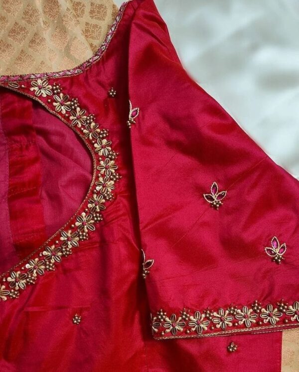 Crimson Grace - A Simple Elegant Red Blouse