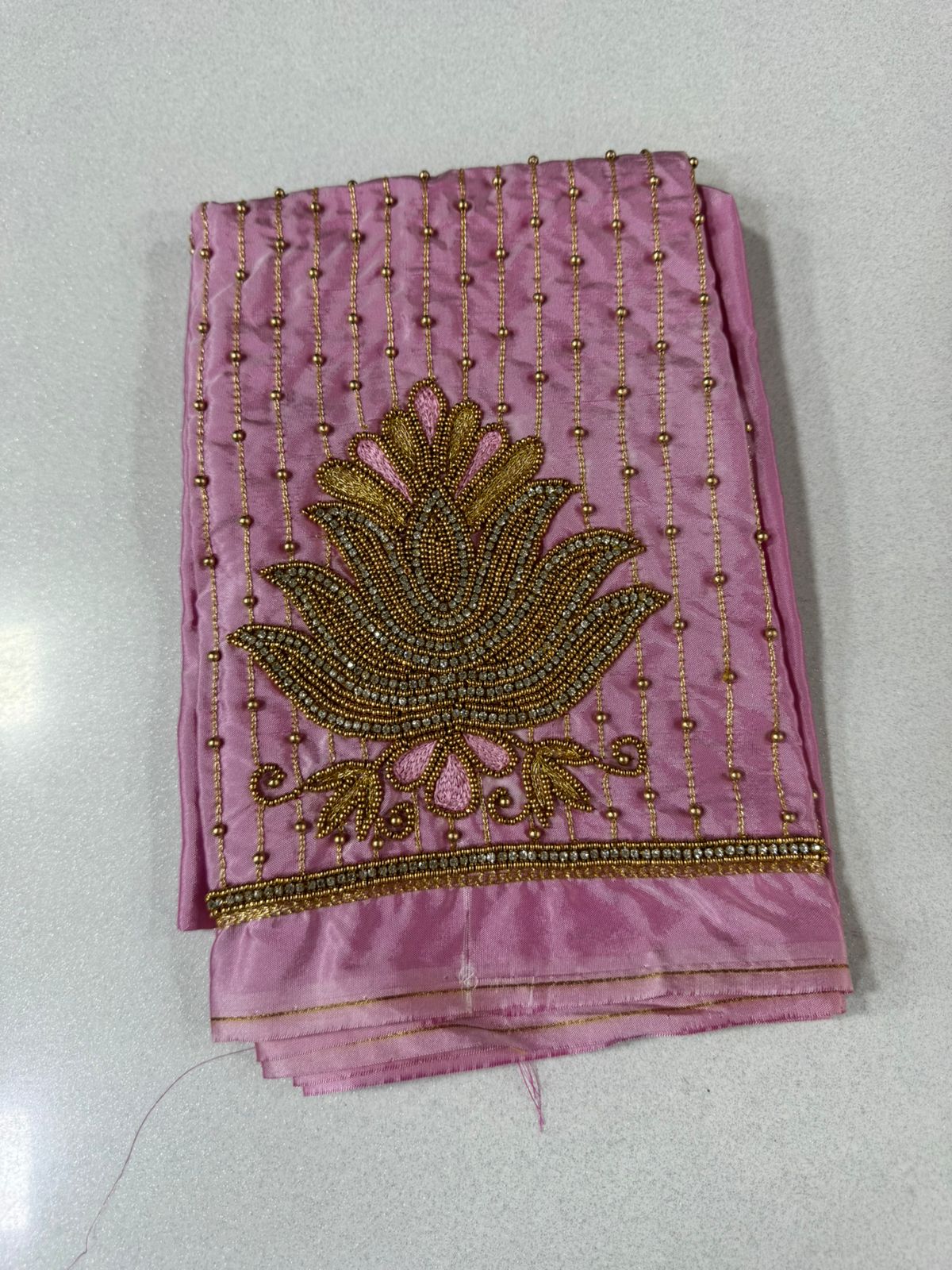 Exclusive Floral Beads Lines Blouse – Limited-Time Offer