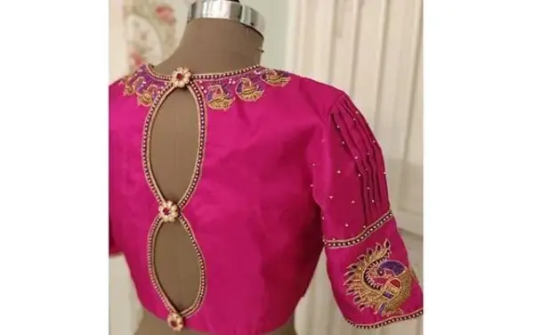 Blush Regal Peacock Blouse