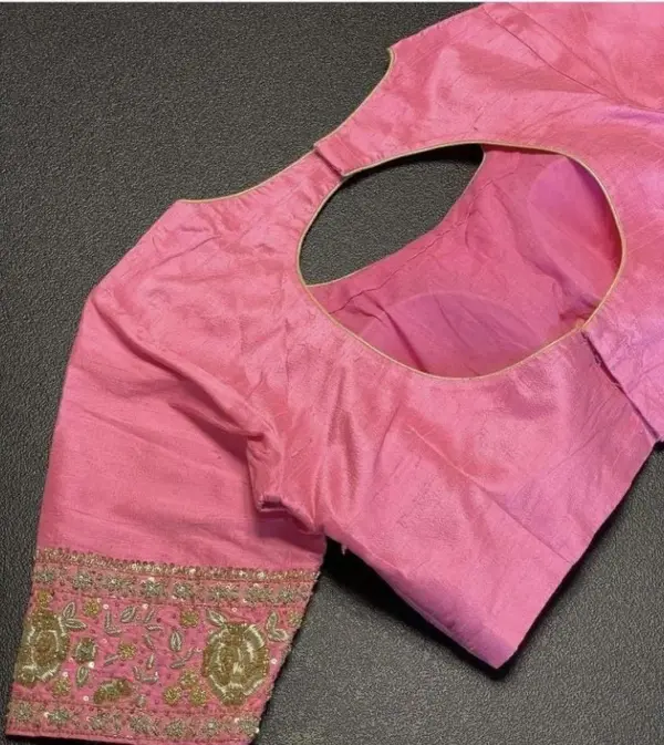 Petal Pink Zardosi Blouse