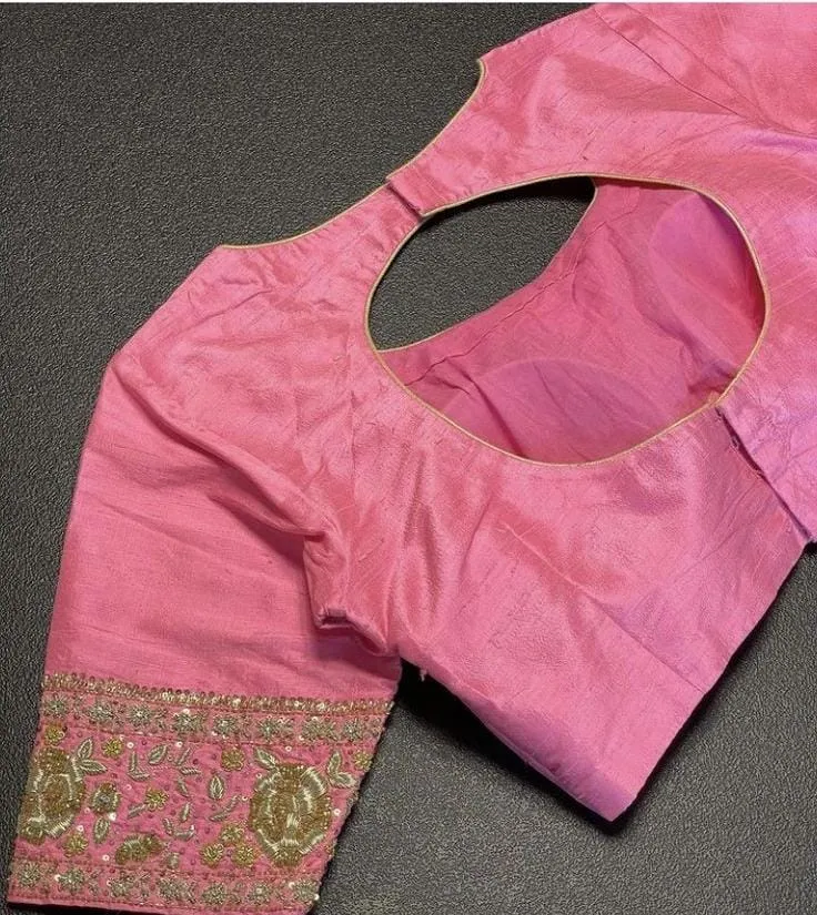 Petal Pink Zardosi Blouse