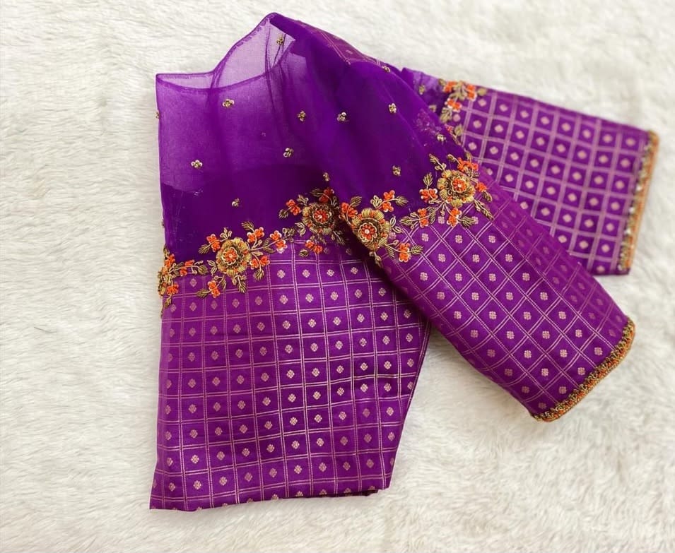 Net Bloom – Purple Bridal Radiance