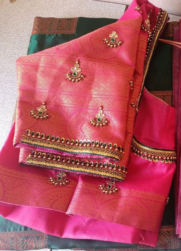Elegant Pink – Affordable Maggam Work Blouse for Every Occasion