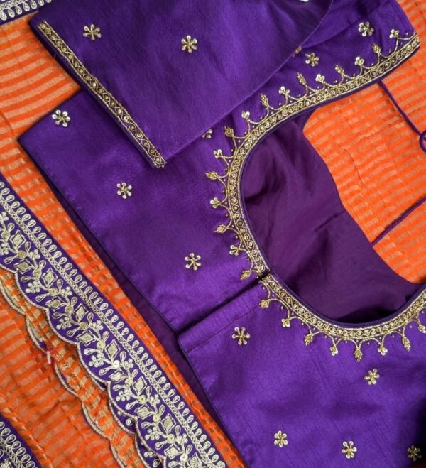 Minimalist Purple Blouse with Classic Party Appeal