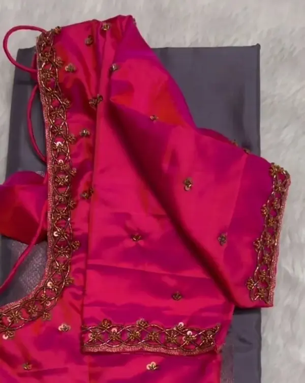 Classic Charm Simple Maggam Work Blouse