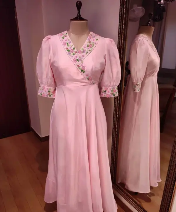 Graceful Peach Long Frock - Perfect Blend of Elegance & Style