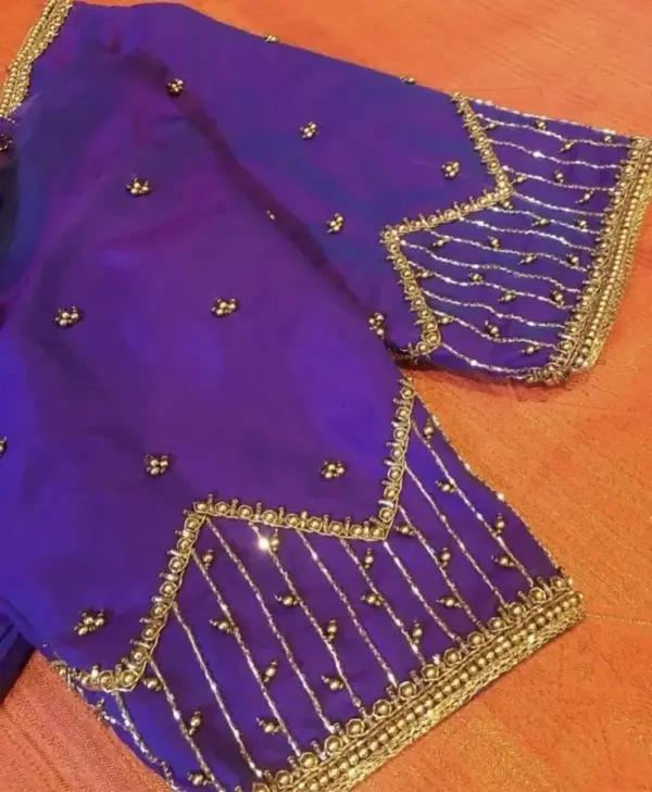 Purple Sophistication: Elegant Blouse for Party Looks