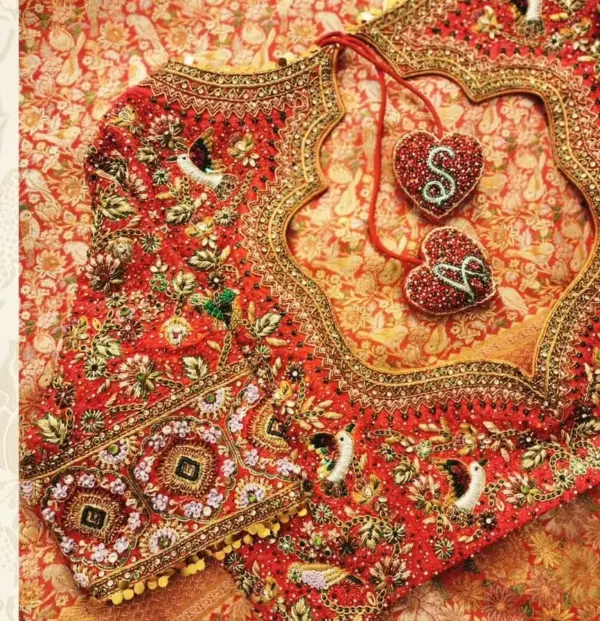 Regal Red Maggam Work Bridal Blouse – Designed for Grand Weddings