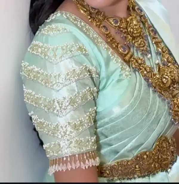 Royal Bridal Maggam Work Blouse for Majestic Weddings