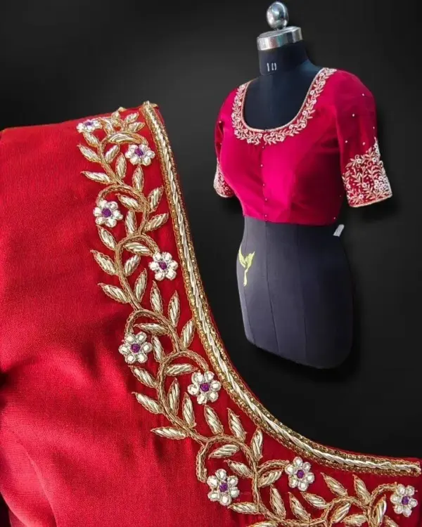 Stunning Red Party Wear Blouse – Elegant & Stylish for Special Occasions