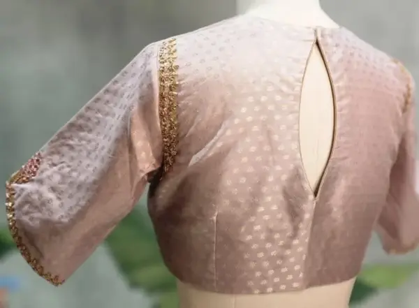 Stunning V-Cut Zardosi Cutwork Blouse for Bridal Elegance