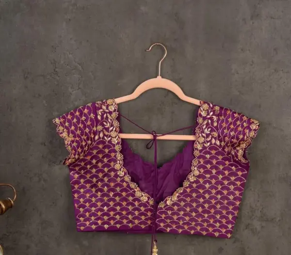 Luxurious Dark Pink Bridal Wedding Blouse – A Timeless Choice for Brides