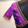 Chic & Trendy Purple Aliya Cut Blouse for Party Wear