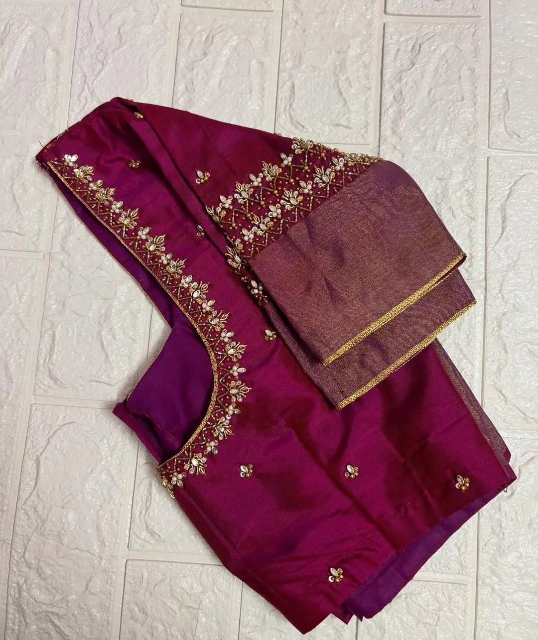 Designer Wine Color Blouse for Party & Festive Wear