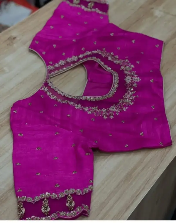 Minimalist Pink Net Blouse for Occasions