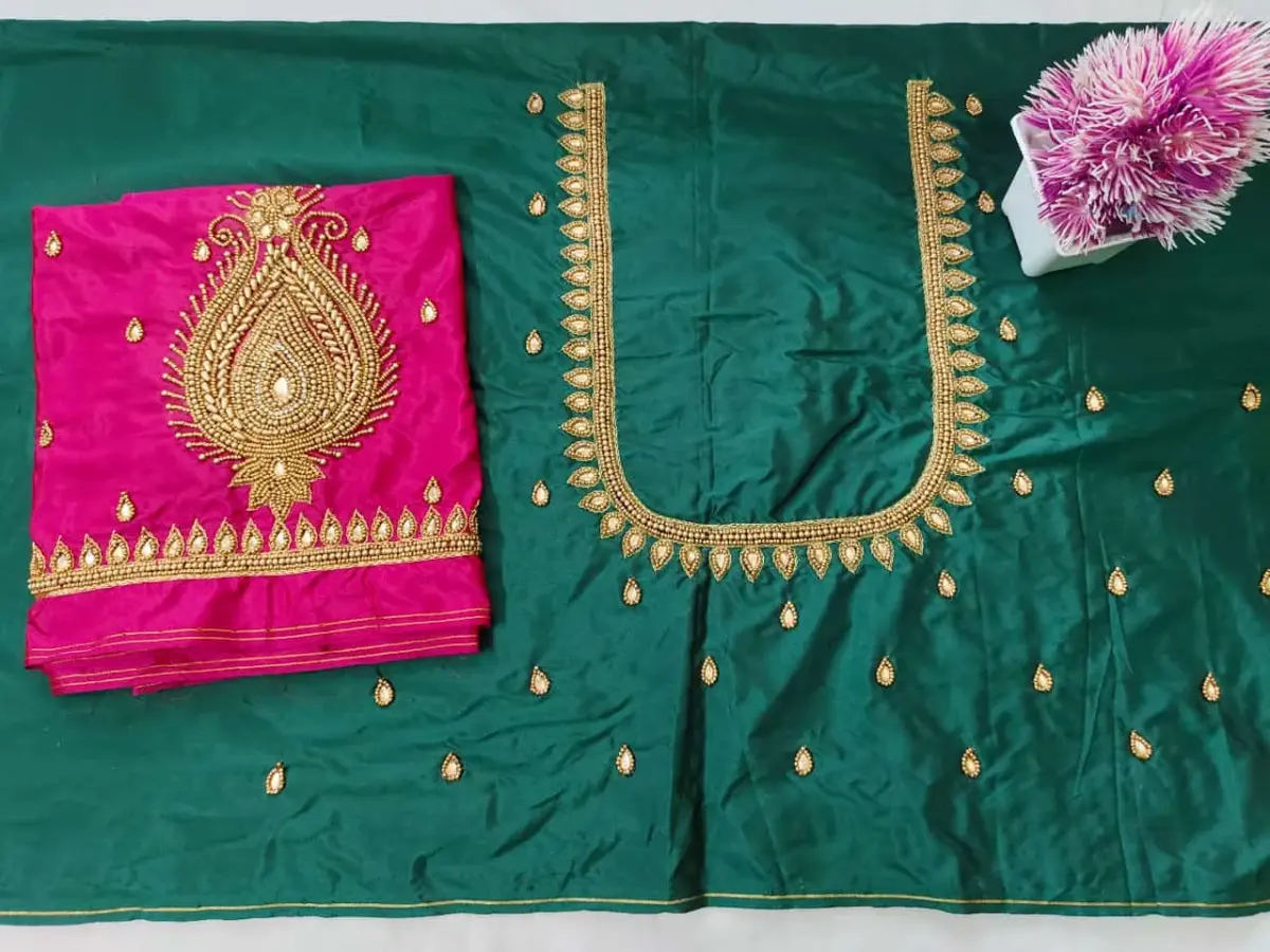 Budget Chic – Premium Buti Maggam Blouse at Special Offer Price