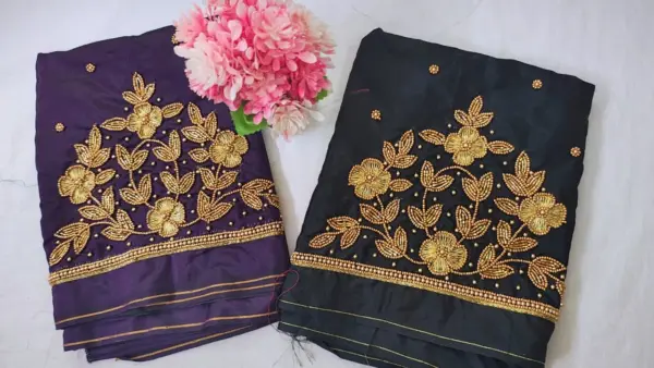 Chic Floral Buti Beads Work Blouse – Exclusive Offer