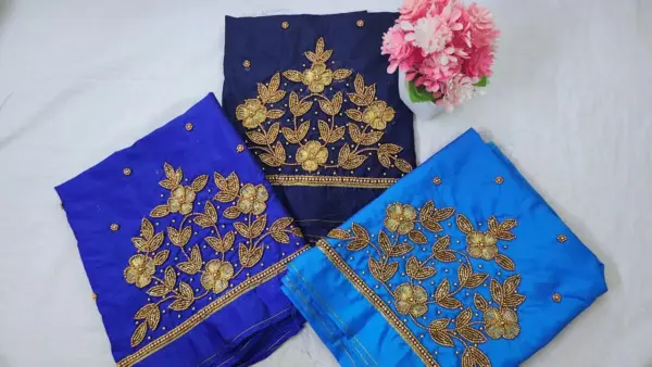 Chic Floral Buti Beads Work Blouse – Exclusive Offer