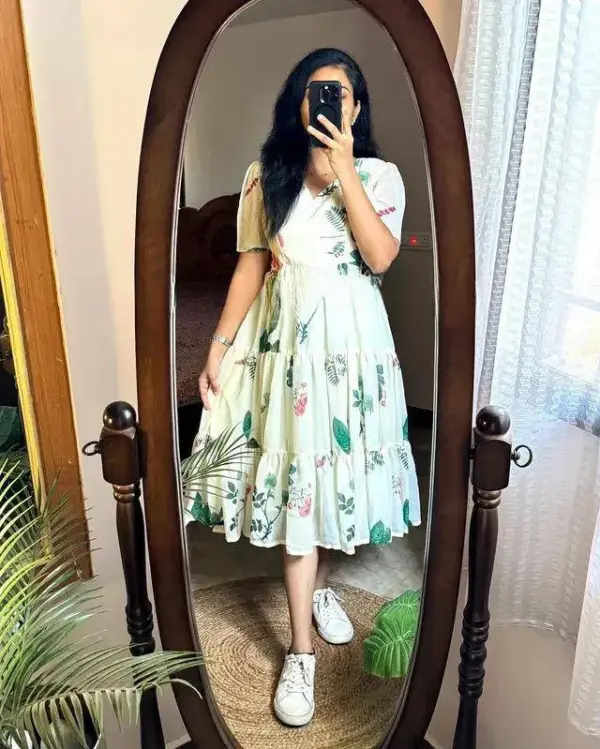 Chic White Button-Down Shirt Frock – Mily Edition