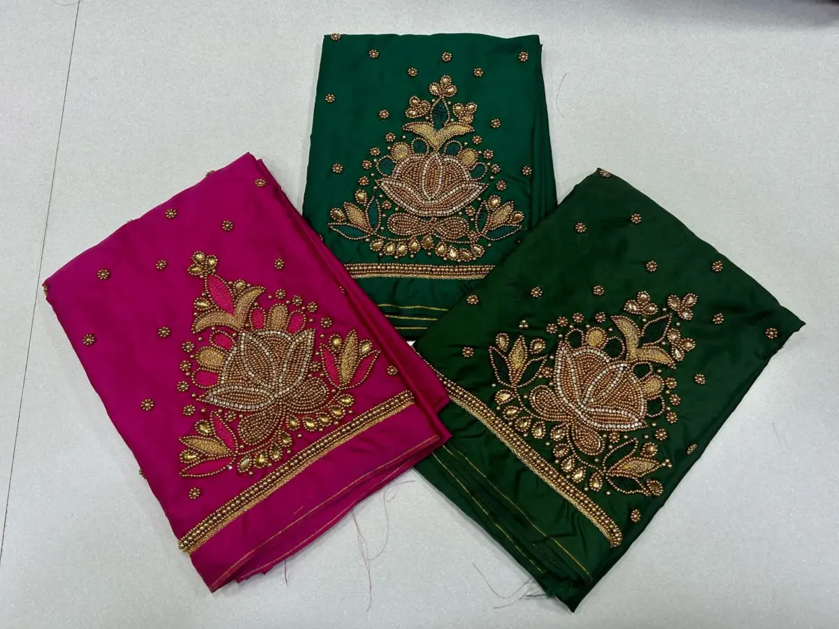 Elegant Beauty – Buti Maggam Work Blouse on Exclusive Offer Now