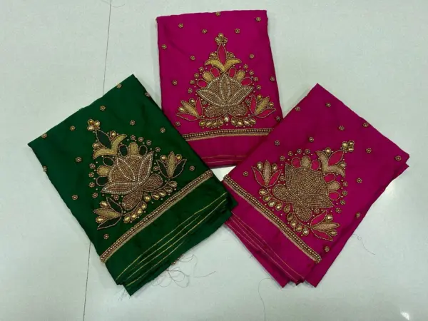 Elegant Beauty – Buti Maggam Work Blouse on Exclusive Offer Now