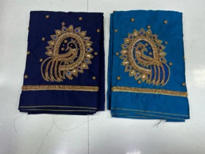 Grace in Every Stitch – Stunning Peacock Work Blouse Now on 11