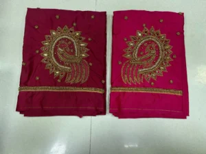 Grace in Every Stitch – Stunning Peacock Work Blouse Now on 5