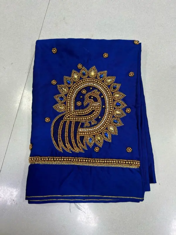 Grace in Every Stitch – Stunning Peacock Work Blouse Now on Sale!