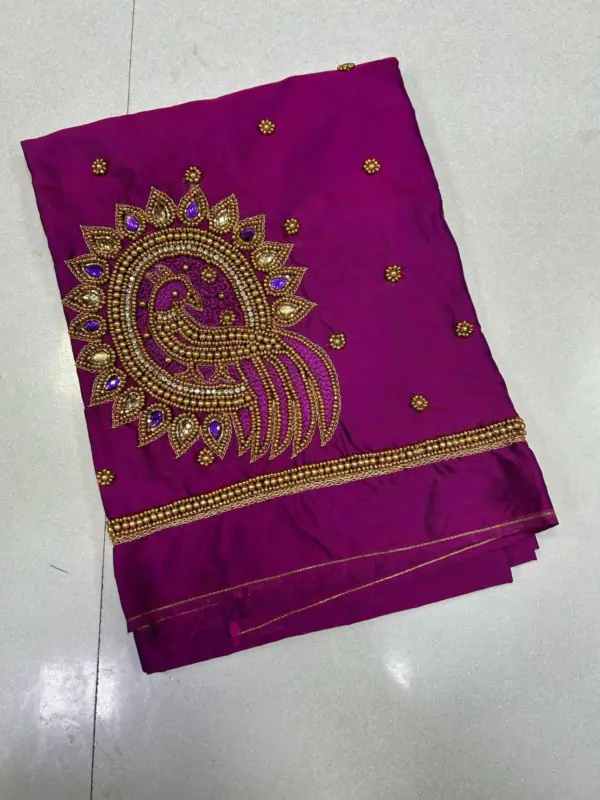 Grace in Every Stitch – Stunning Peacock Work Blouse Now on Sale!